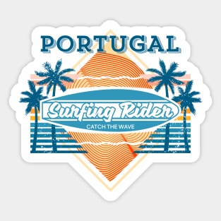 Portugal surfing rider Sticker